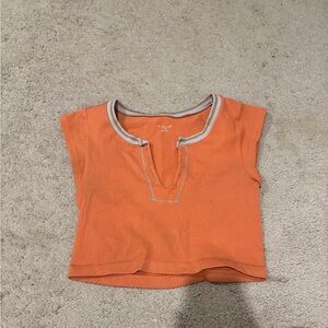 Orange Urban Outfitters crop top